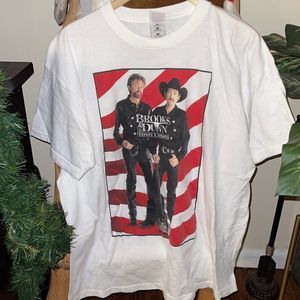RARE Vintage Brooks & Dunn County Music Kick Ass Concert Tour T-shirt